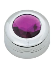 CR. PLASTIC A/C KNOB W/PURPLE JEWEL FOR PETE 2005 UP
