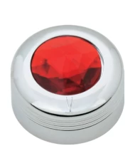 CR. PLASTIC A/C KNOB W/RED JEWEL FOR PETE 2005 UP