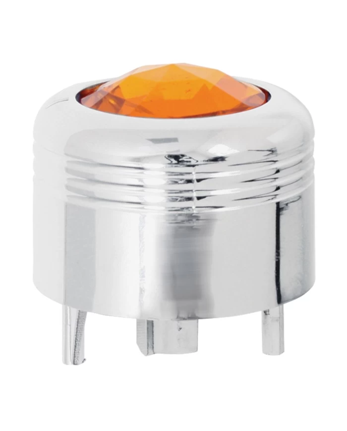 CR. PLASTIC A/C KNOB W/AMBER JEWEL FOR PETE