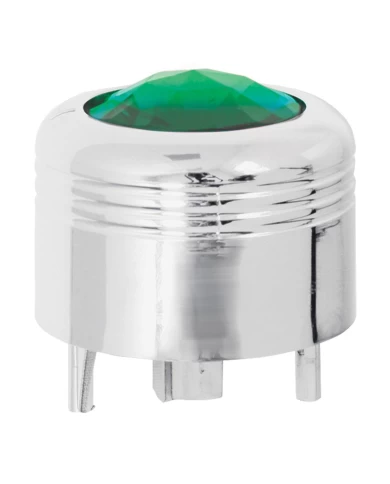 CR. PLASTIC A/C KNOB W/GREEN JEWEL FOR PETE CR. PLASTIC A/C KNOB W/GREEN JEWEL FOR PETE