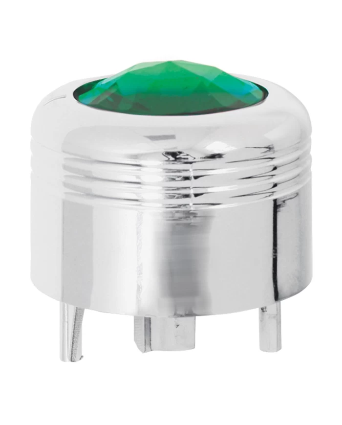 CR. PLASTIC A/C KNOB W/GREEN JEWEL FOR PETE