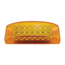 UP38256B-21 LED Reflector Rectangular Light (Clearance/Marker) - Amber LED/Amber Lens (Bulk)