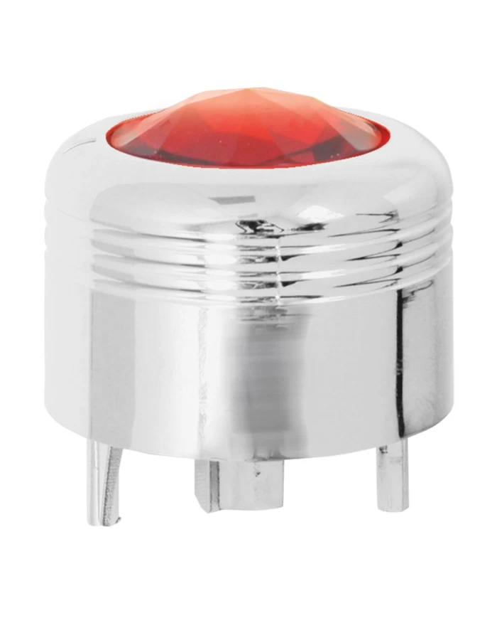 CR. PLASTIC A/C KNOB W/RED JEWEL FOR PETE CR. PLASTIC A/C KNOB W/RED JEWEL FOR PETE