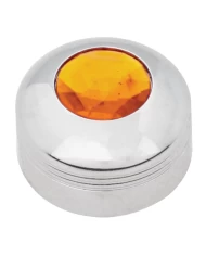 CR. PLASTIC A/C KNOB W/AMBER JEWEL FOR KW 2002 UP CR. PLASTIC A/C KNOB W/AMBER JEWEL FOR KW 2002 UP