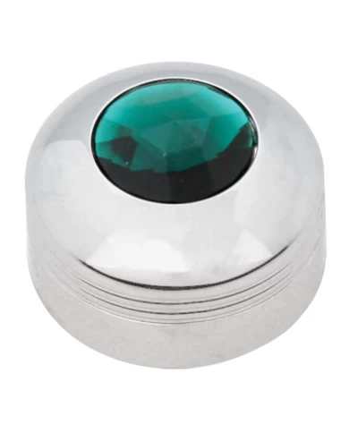 CR. PLASTIC A/C KNOB W/GREEN JEWEL FOR KW 2002 UP CR. PLASTIC A/C KNOB W/GREEN JEWEL FOR KW 2002 UP