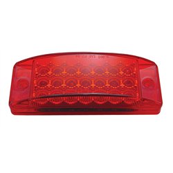 UP38257-21 LED Reflector Rectangular Light (Clearance/Marker) - Red LED/Red Lens