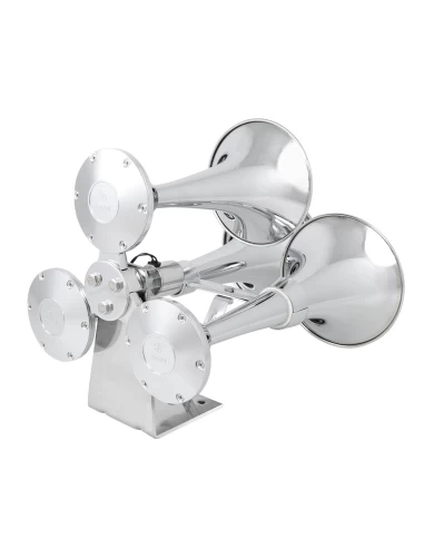 CR. HEAVY DUTY TRAIN HORN W/ S.S. "L" BASE BRACKET CR. HEAVY DUTY TRAIN HORN W/ S.S. "L" BASE BRACKET