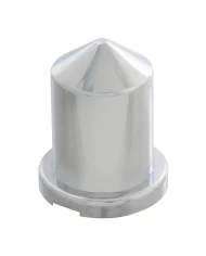 CR. PLASTIC POINTED ROUND NUT COVER, 3/4" OR 18 M/M