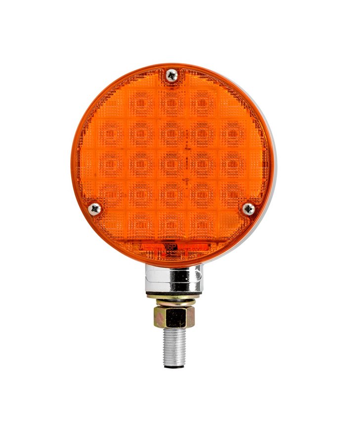 4" SMART DYNAMIC DOUBLE FACE AMBER/RED 21 LED LIGHT, D/SIDE
