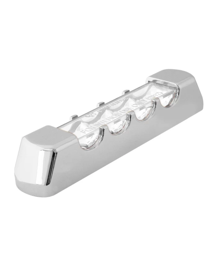 4" AMBER/CLEAR 4 LED LIGHT BAR W/CR. PLASTIC BEZEL COVER 4" AMBER/CLEAR 4 LED LIGHT BAR W/CR. PLASTIC BEZEL COVER