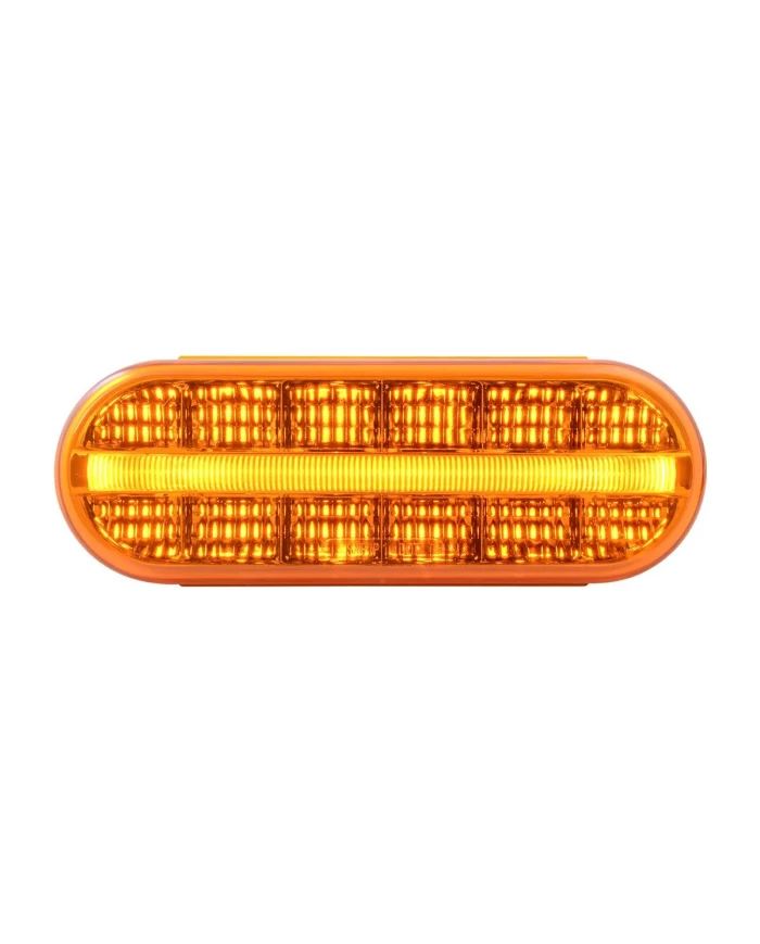 OVAL PRIME SPYDER AMBER/AMBER 14 LED SEALED LIGHT