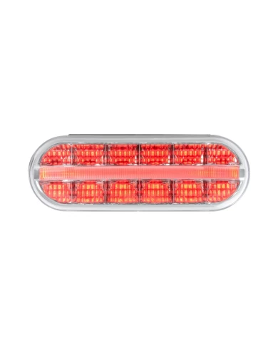 OVAL PRIME SPYDER RED/CLEAR 14 LED SEALED LIGHT OVAL PRIME SPYDER RED/CLEAR 14 LED SEALED LIGHT