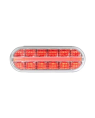 OVAL PRIME SPYDER RED/CLEAR 14 LED SEALED LIGHT OVAL PRIME SPYDER RED/CLEAR 14 LED SEALED LIGHT