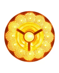 4" PRIME SPYDER AMBER/CLEAR 17 LED SEALED LIGHT