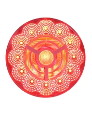 4" PRIME SPYDER RED/CLEAR 17 LED SEALED LIGHT