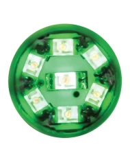 194/168 GREEN 7-LED LIGHT BULBS, 12V, PAIR