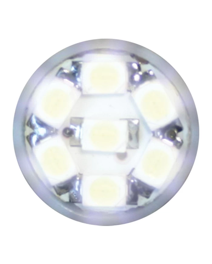 194/168 WHITE 7-LED LIGHT BULBS, 12V, PAIR