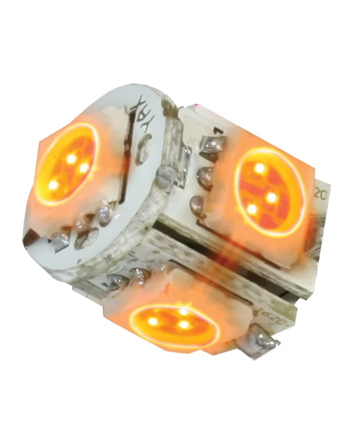 194/168 AMBER 5-LED TOWER STYLE LIGHT BULBS, 12V, PAIR