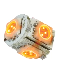 194/168 AMBER 5-LED TOWER STYLE LIGHT BULBS, 12V, PAIR