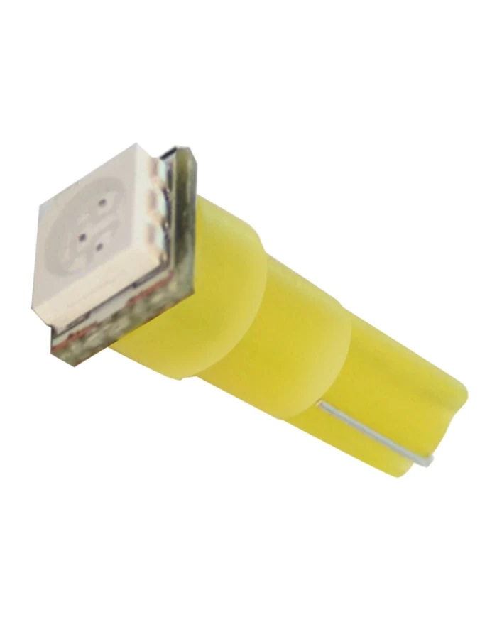 73/37 AMBER 1-LED HIGH POWER LIGHT BULBS, 12V, PAIR