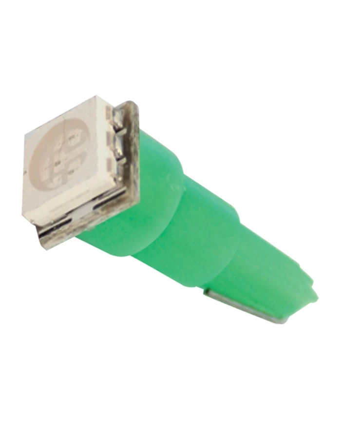 73/37 GREEN 1-LED HIGH POWER LIGHT BULBS, 12V, PAIR