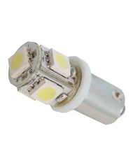 1895 WHITE 5-LED HIGH POWER TOWER STYLE BULBS, 12V, PAIR