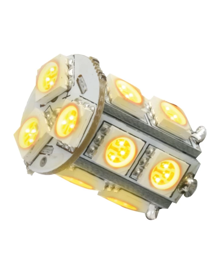 1156 AMBER 13 LED TOWER STYLE LIGHT BULBS, 12V, PAIR