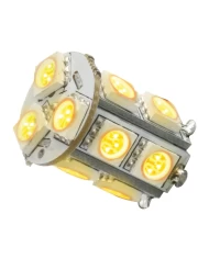 1156 AMBER 13 LED TOWER STYLE LIGHT BULBS, 12V, PAIR