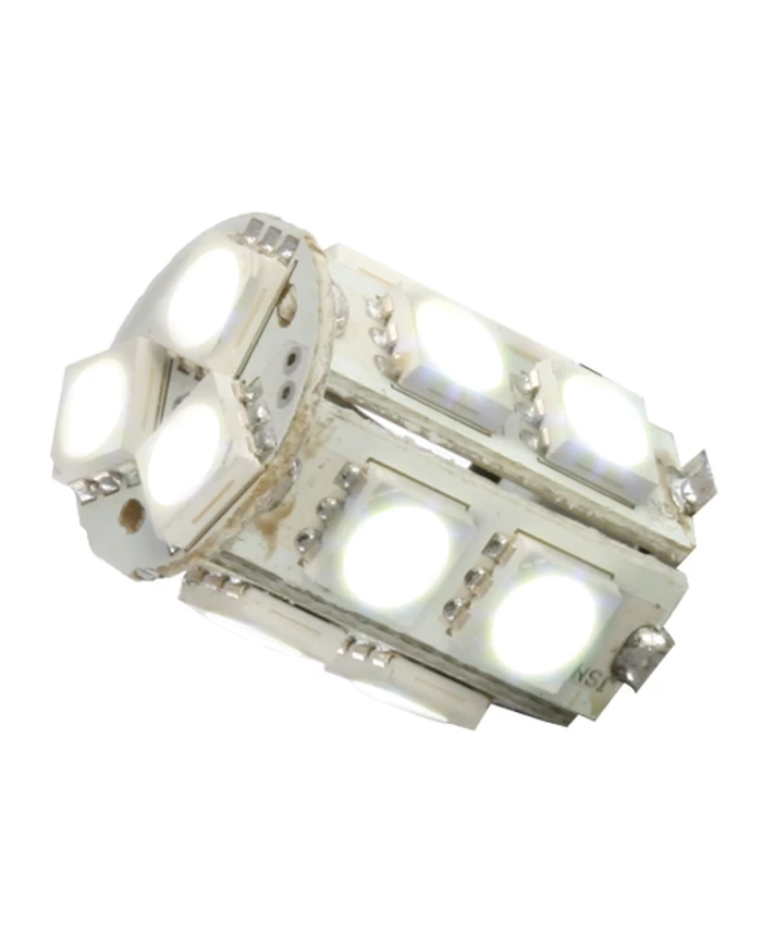 1156 WHITE 13 LED TOWER STYLE LIGHT BULBS, 12V, PAIR