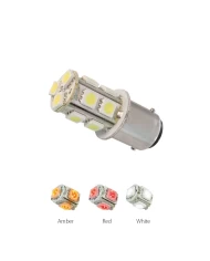 1157 AMBER 13 LED TOWER STYLE LIGHT BULBS, 12V, PAIR