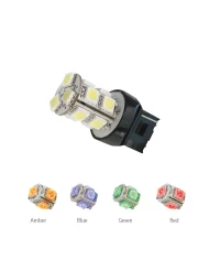 3156 AMBER 13 LED TOWER STYLE LIGHT BULBS, 12V, PAIR