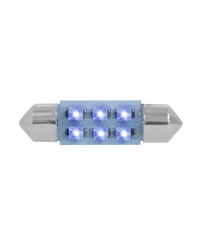 211-2 (36MM) BLUE 6 LED DOME LIGHT BULBS, 12V 211-2 (36MM) BLUE 6 LED DOME LIGHT BULBS, 12V