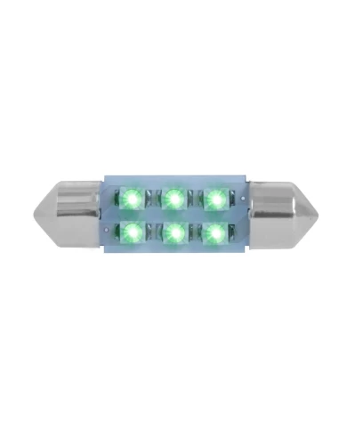 211-2 (36MM) GREEN 6 LED DOME LIGHT BULBS, 12V 211-2 (36MM) GREEN 6 LED DOME LIGHT BULBS, 12V