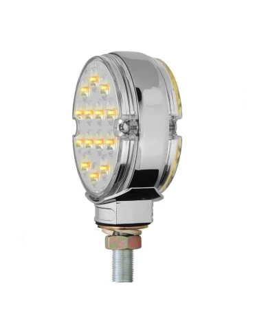 3" PEARL DOUBLE FACE AMBER/ AMBER LED LIGHT, 14 LED/SIDE 3" PEARL DOUBLE FACE AMBER/ AMBER LED LIGHT, 14 LED/SIDE