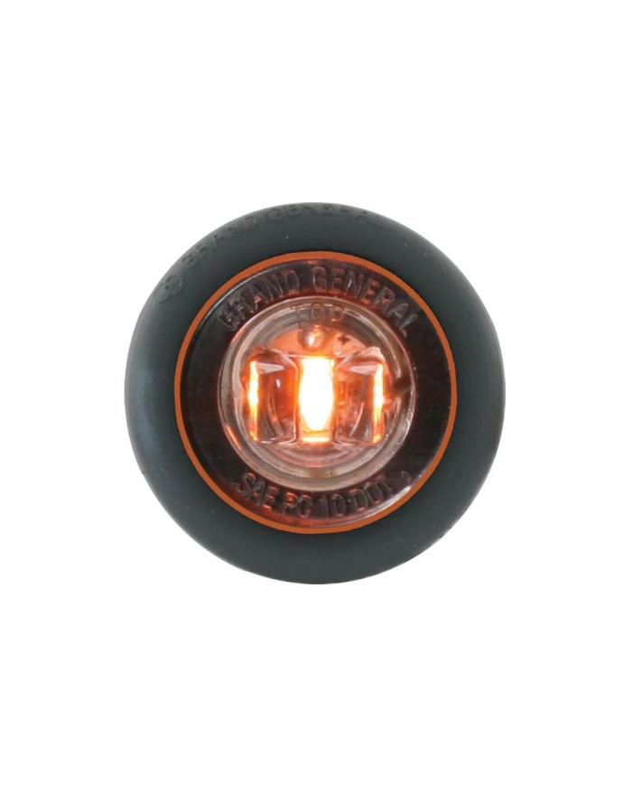 1-1/4" AMBER/CLEAR 1LED DUAL FUNC. LIGHT W/GROMMET, 3 WIRES 1-1/4" AMBER/CLEAR 1LED DUAL FUNC. LIGHT W/GROMMET, 3 WIRES