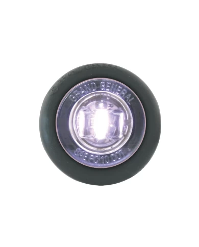 1-1/4" WHITE/CLEAR 1LED INTER. LIGHT W/GROMMET, 3 WIRES 1-1/4" WHITE/CLEAR 1LED INTER. LIGHT W/GROMMET, 3 WIRES