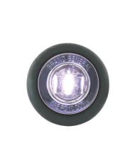 1-1/4" WHITE/CLEAR 1LED INTER. LIGHT W/GROMMET, 3 WIRES 1-1/4" WHITE/CLEAR 1LED INTER. LIGHT W/GROMMET, 3 WIRES