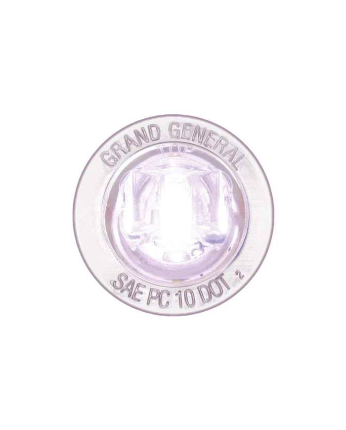 1-1/4" WHITE/CLEAR 1LED INTER. LIGHT W/SCREW NUT, 3WIRES 1-1/4" WHITE/CLEAR 1LED INTER. LIGHT W/SCREW NUT, 3WIRES
