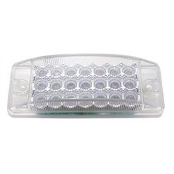 UP38296-21 LED Reflector Rectangular Light (Clearance/Marker) - Amber LED/Clear Lens