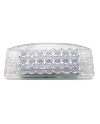 UP38296-21 LED Reflector Rectangular Light (Clearance/Marker) - Amber LED/Clear Lens