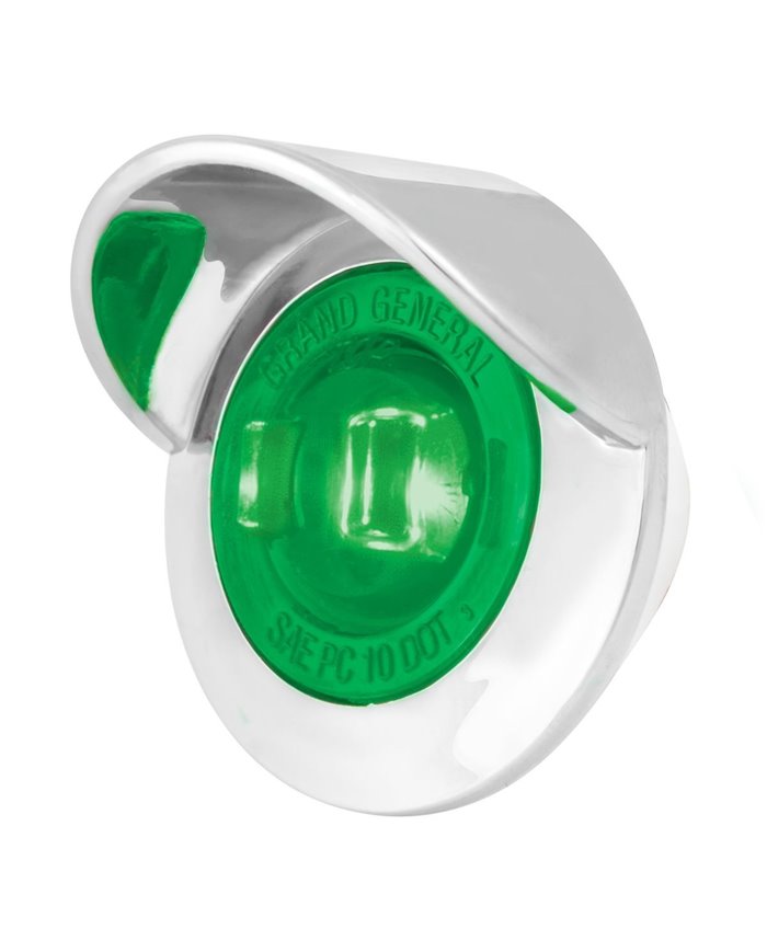 1-1/4" GREEN/GREEN 1LED DUAL FUNCT. LIGHT W/CR. BEZEL&VISOR 1-1/4" GREEN/GREEN 1LED DUAL FUNCT. LIGHT W/CR. BEZEL&VISOR