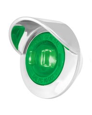 1-1/4" GREEN/GREEN 1LED DUAL FUNCT. LIGHT W/CR. BEZEL&VISOR 1-1/4" GREEN/GREEN 1LED DUAL FUNCT. LIGHT W/CR. BEZEL&VISOR