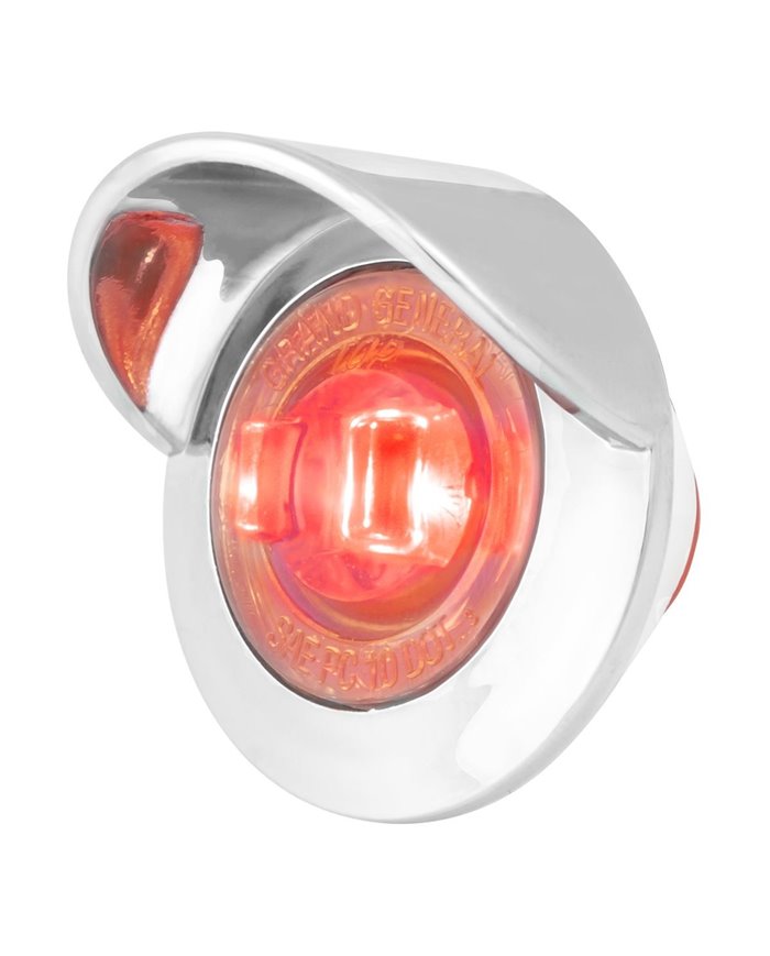 1" MINI RED/CLEAR 1LED DUAL FUNCT. LIGHT W/CR. BEZEL&VISOR 1" MINI RED/CLEAR 1LED DUAL FUNCT. LIGHT W/CR. BEZEL&VISOR
