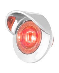 1" MINI RED/CLEAR 1LED DUAL FUNCT. LIGHT W/CR. BEZEL&VISOR 1" MINI RED/CLEAR 1LED DUAL FUNCT. LIGHT W/CR. BEZEL&VISOR