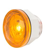 1-1/4" AMBER/AMB DIAMOND LENS 1 LED DUAL FUNT. LIGHT W/ NUT 1-1/4" AMBER/AMB DIAMOND LENS 1 LED DUAL FUNT. LIGHT W/ NUT