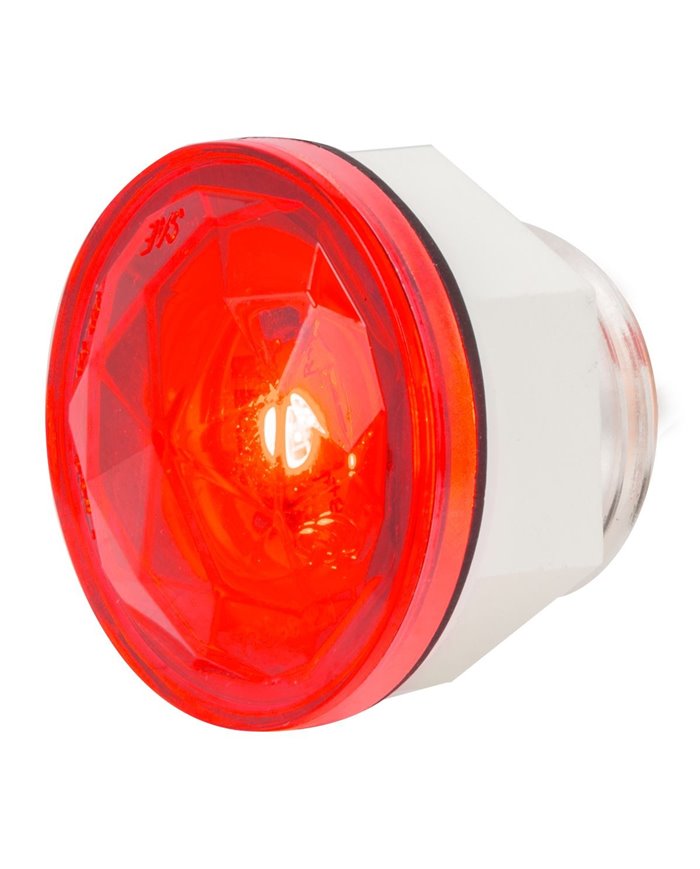 1-1/4" RED/RED DIAMOND LENS 1 LED DUAL FUNT. LIGHT W/ NUT 1-1/4" RED/RED DIAMOND LENS 1 LED DUAL FUNT. LIGHT W/ NUT
