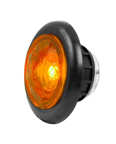 1-1/4" AMBER/AMB DIAMOND LENS 1 LED DUAL FUNT. LIGHT W/ GRMT 1-1/4" AMBER/AMB DIAMOND LENS 1 LED DUAL FUNT. LIGHT W/ GRMT