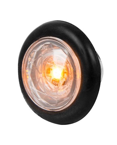 1-1/4" AMBER/CLR DIAMOND LENS 1 LED DUAL FUNT. LIGHT W/ GRMT 1-1/4" AMBER/CLR DIAMOND LENS 1 LED DUAL FUNT. LIGHT W/ GRMT