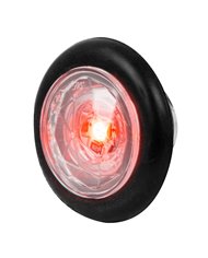 1-1/4" RED/CLEAR DIAMOND LENS 1 LED DUAL FUNT. LIGHT W/ GRMT 1-1/4" RED/CLEAR DIAMOND LENS 1 LED DUAL FUNT. LIGHT W/ GRMT