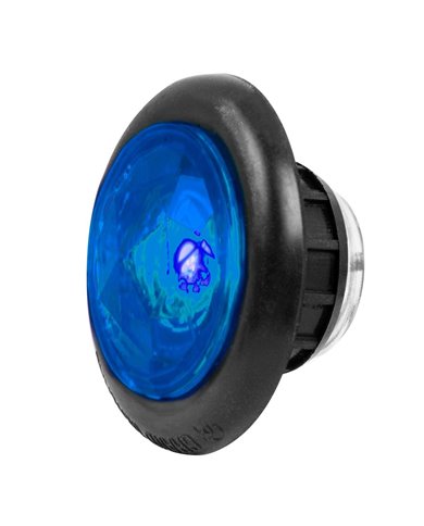 1-1/4" BLUE/BLUE DIAMOND LENS 1 LED INTERIOR LIGHT W/GROMMET 1-1/4" BLUE/BLUE DIAMOND LENS 1 LED INTERIOR LIGHT W/GROMMET